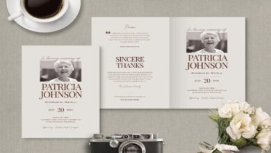 40 Day Memorial Service eMag PSD Template